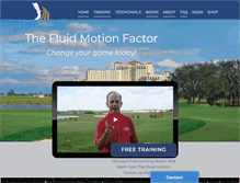 Tablet Screenshot of fluidmotiongolf.com